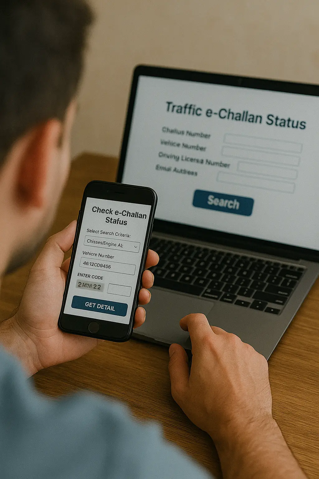 How to pay eChallan online