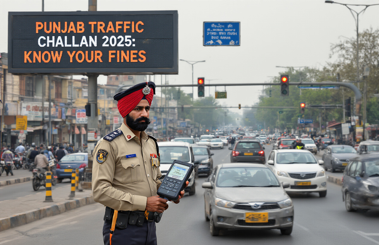 Punjab Traffic Challan 2025: State Fine Chart & Ludhiana Traffic Rules
