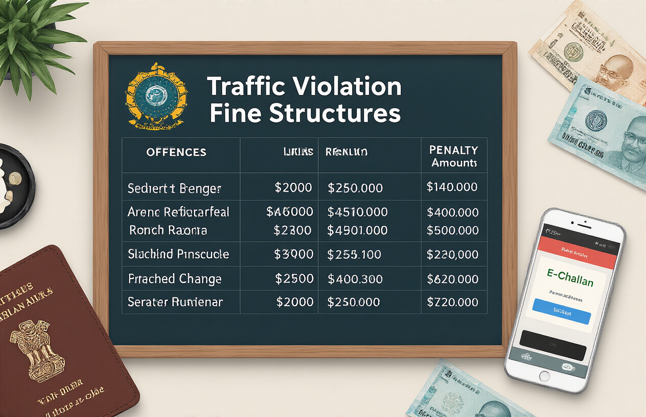 State-wise Traffic Violation Fine Structure