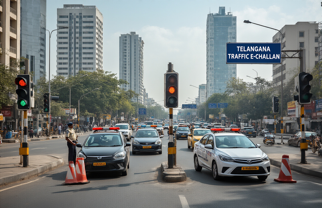 Telangana Traffic Challan 2025: Hyderabad Traffic Fines & TS E-Challan Guide