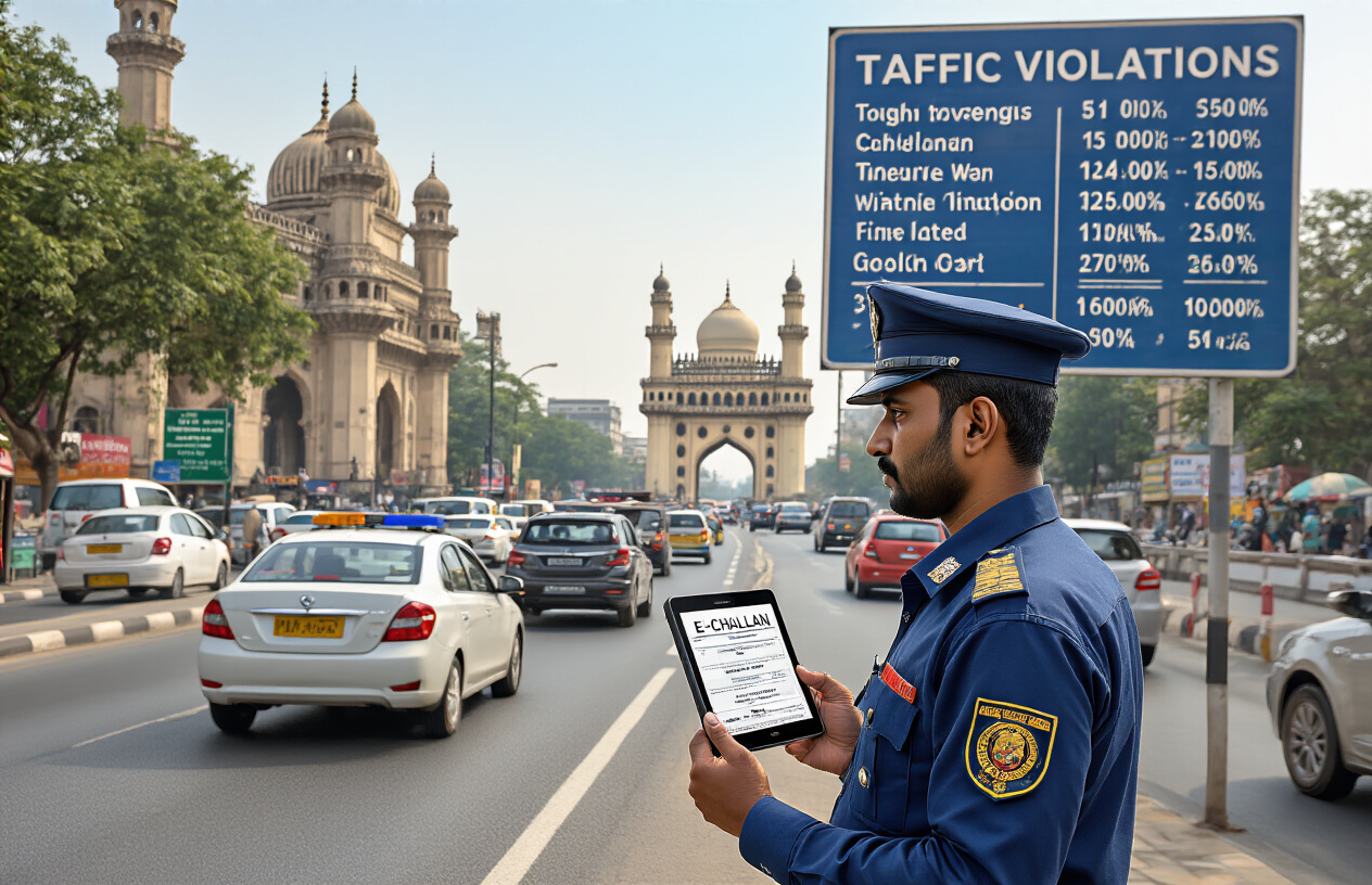 Comprehensive List of Hyderabad Traffic Violations & Fines