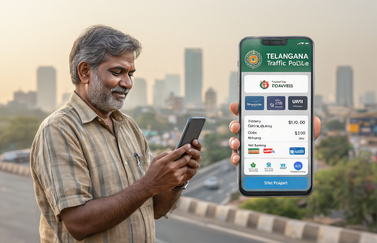 Payment Options for Telangana Traffic Fines