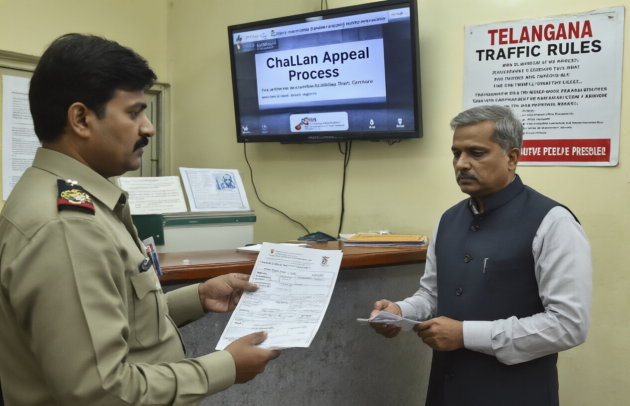 Contesting a Traffic Challan in Telangana